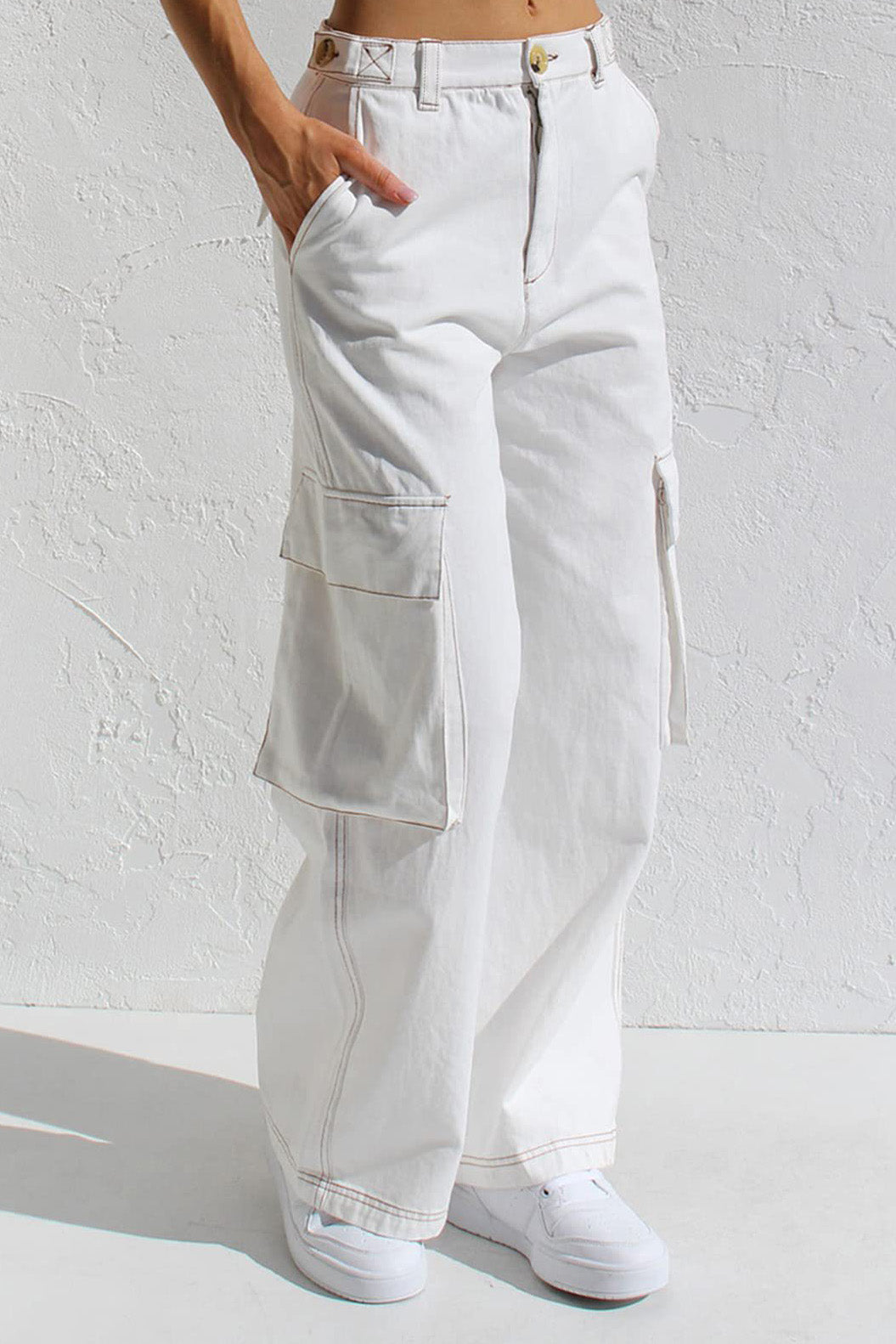Multi Pocket Cargo Style Women’s Denim Pants Lavish Daily