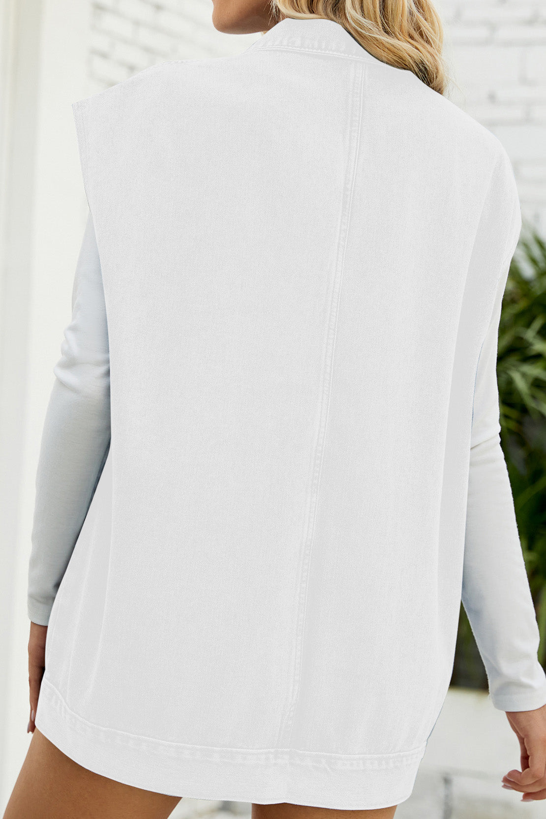 Vintage Oversized Denim Jean Vest Lavish Daily