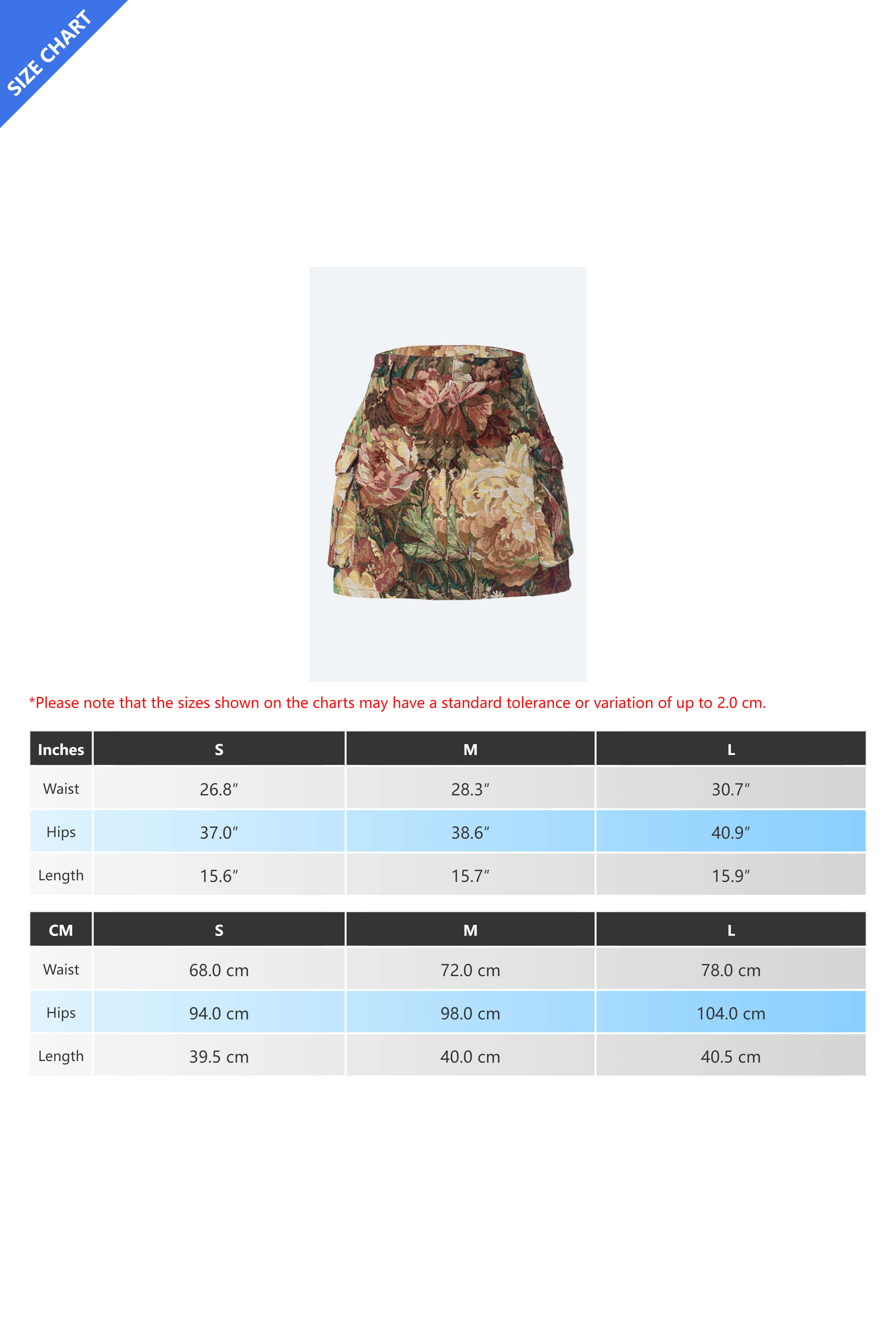 Jacquard Cargo Skirt Lavish Daily