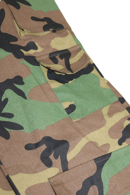 High-Rise Classic Camo Multi-Pocket Cargos Lavish Daily