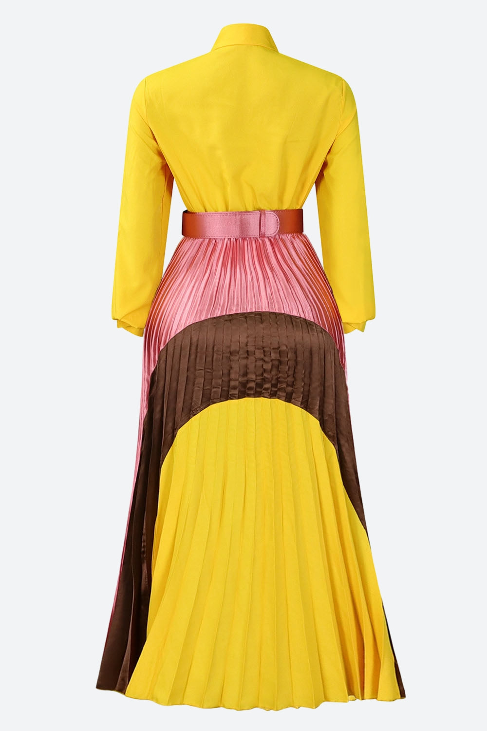 Long-Sleeved Top Elegant Pleated Dress Lavish Daily