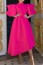 Double-Layer Ruffled Sleeve Dress Lavish Daily