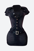 Stretchy Denim Bodycon Dress Lavish Daily