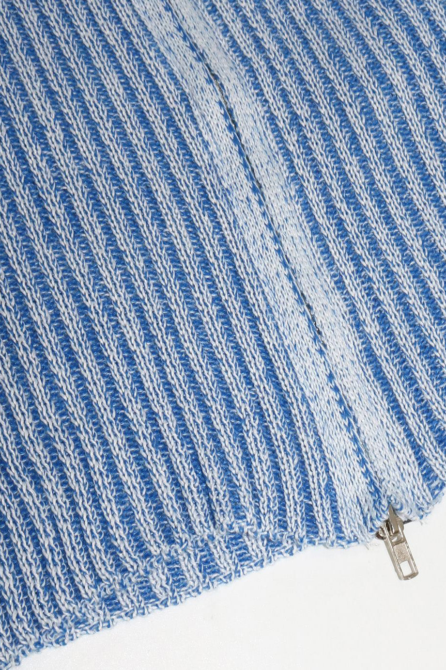 Knitted Zip-Up Fitted Cardigan Lavish Daily