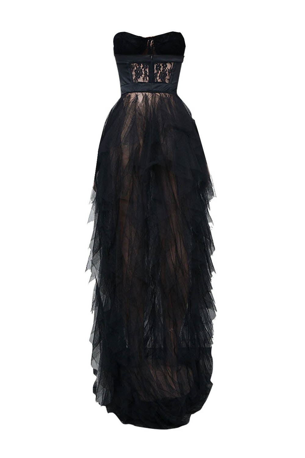 See Through Corset Maxi Dress Lavish Daily