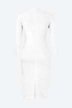 Bodycon Long Sleeve Midi Pencil Dress Lavish Daily