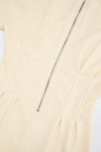 Long Sleeve Zip-Up Stand Collar Sweatshirt Dress Lavish Daily