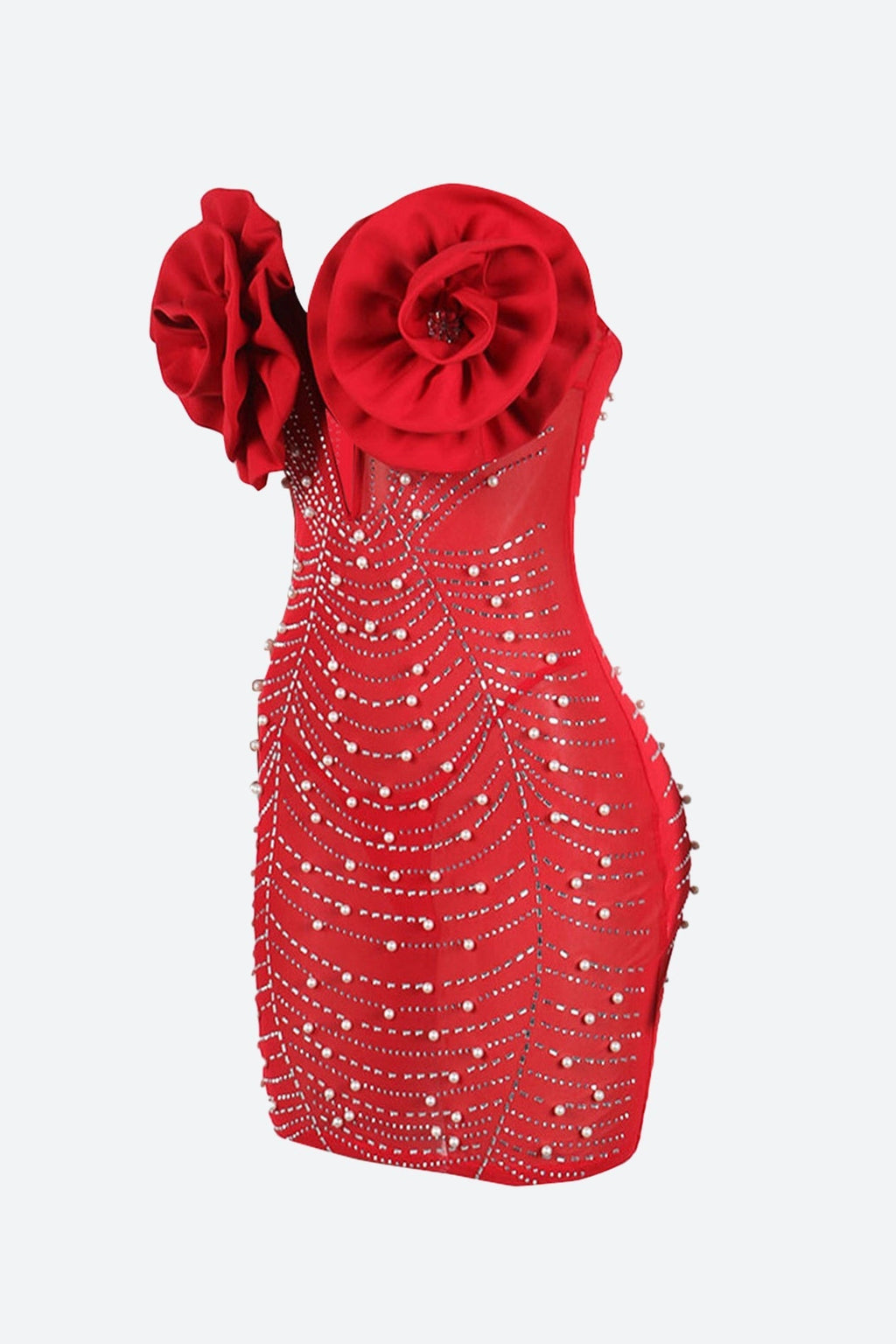 Rhinestone Bodycon Mini Dresses Lavish Daily