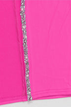 Diamond See-through Stitching Slit Dress Lavish Daily