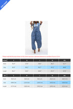 Denim Drawstring Wide Leg Overall Jumpsuit LavishDaily