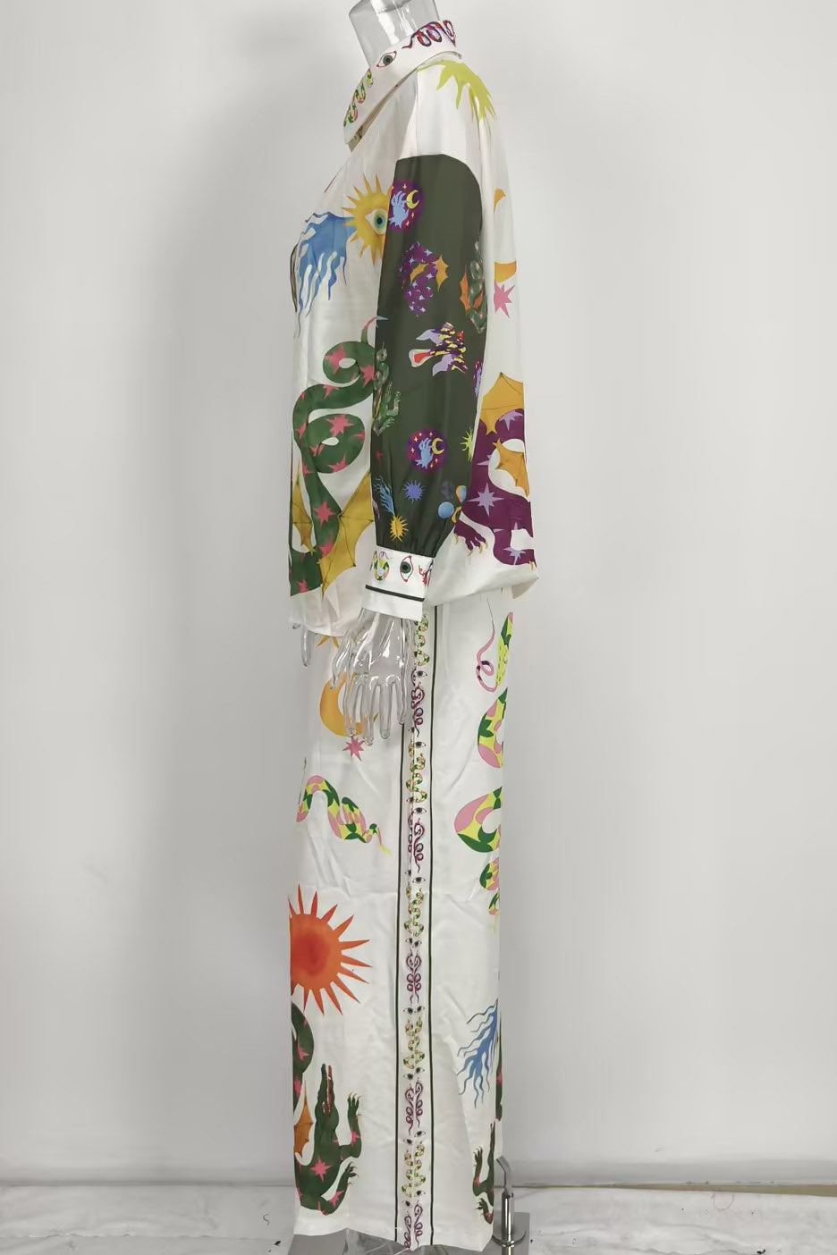 Printed Shirt and Pant Set Lavish Daily