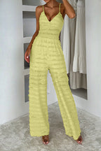 Sleeveless Wide Leg Spaghetti Strap Jumpsuit Lavish Daily