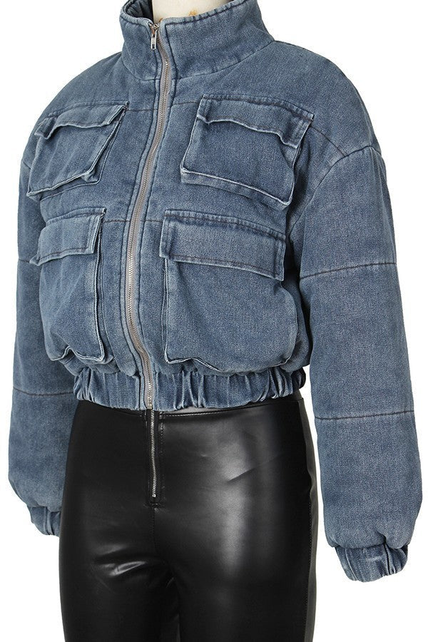 Denim Bomber Jackets Lavish Daily