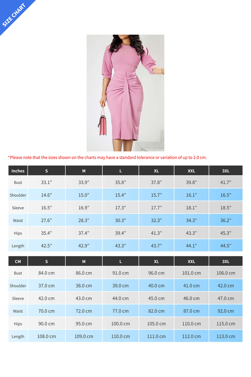 Office Pleated Pencil Dress Women's Slim Fit Lavish Daily