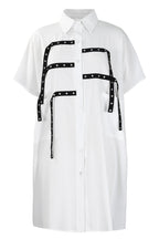 Loose Short-Sleeve Shirt Dress Lavish Daily