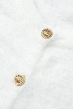Fuzzy Long Sleeve Button Cardigan and Skirt Set Lavish Daily