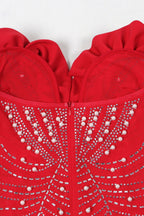 Rhinestone Bodycon Mini Dresses Lavish Daily