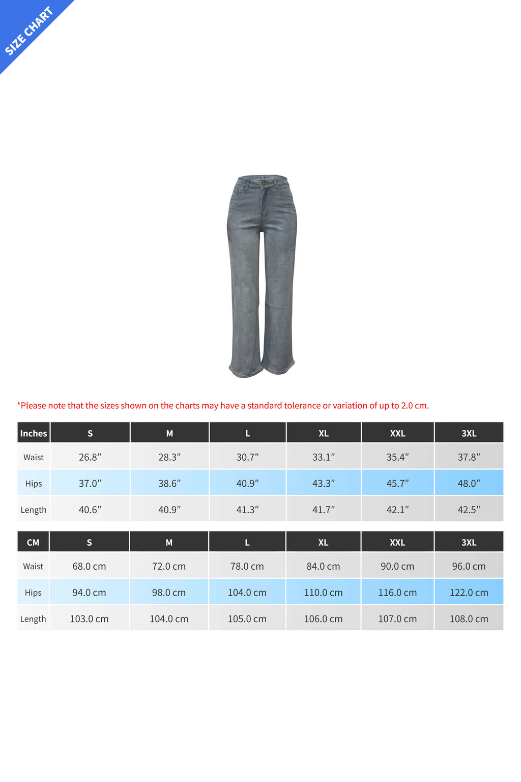 Wide-Leg High-Waist Rhinestone Jeans Lavish Daily