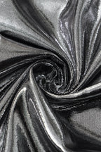 Foil Halter Flare Mini Dress Lavish Daily