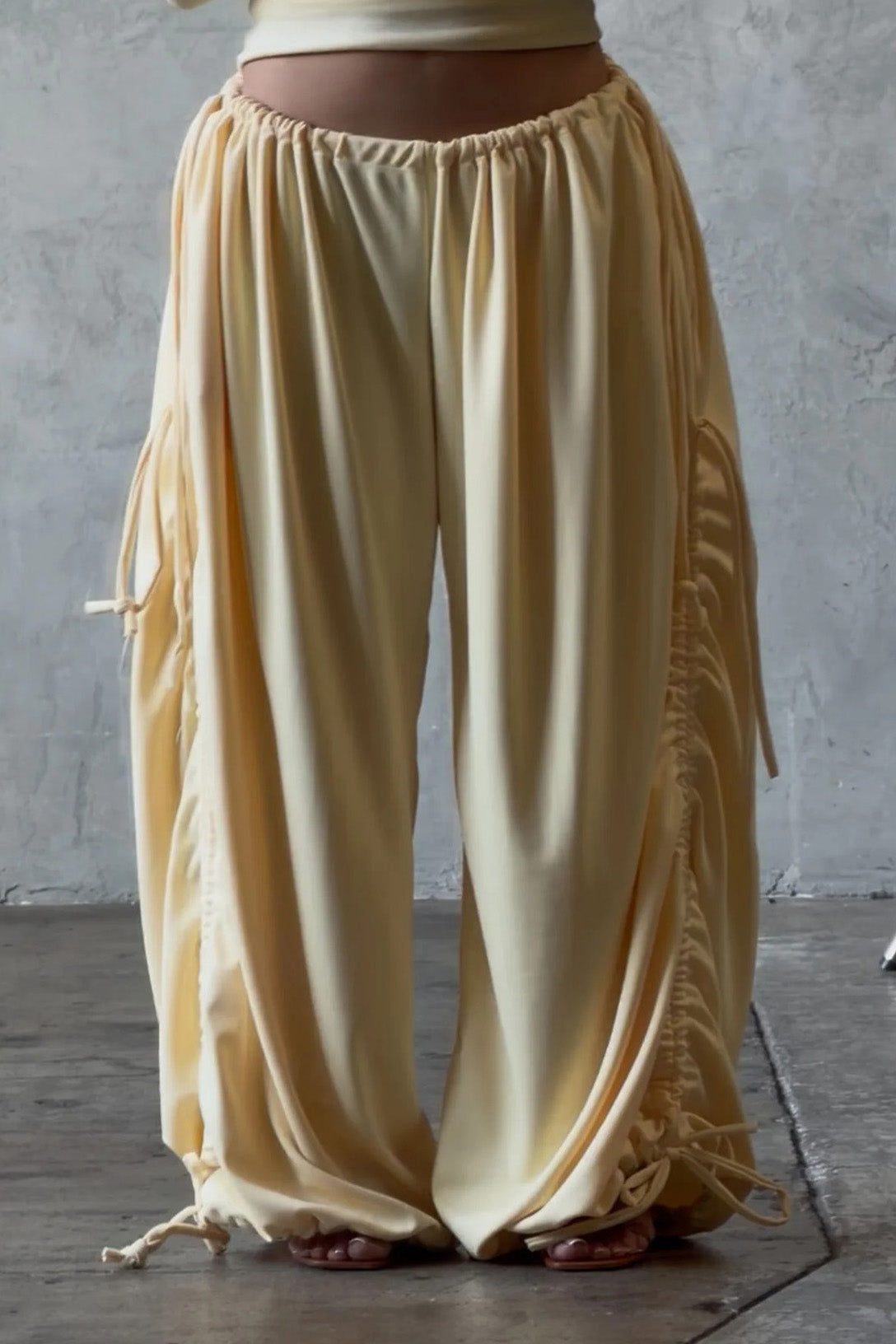 Adjustable Drawstring Baggy Parachute Pants Lavish Daily