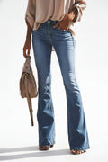 Denim Flare Leg Boyfriend Jeans Lavish Daily