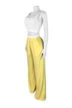 Solid Drawstring Square Neck Sleeveless Set Lavish Daily
