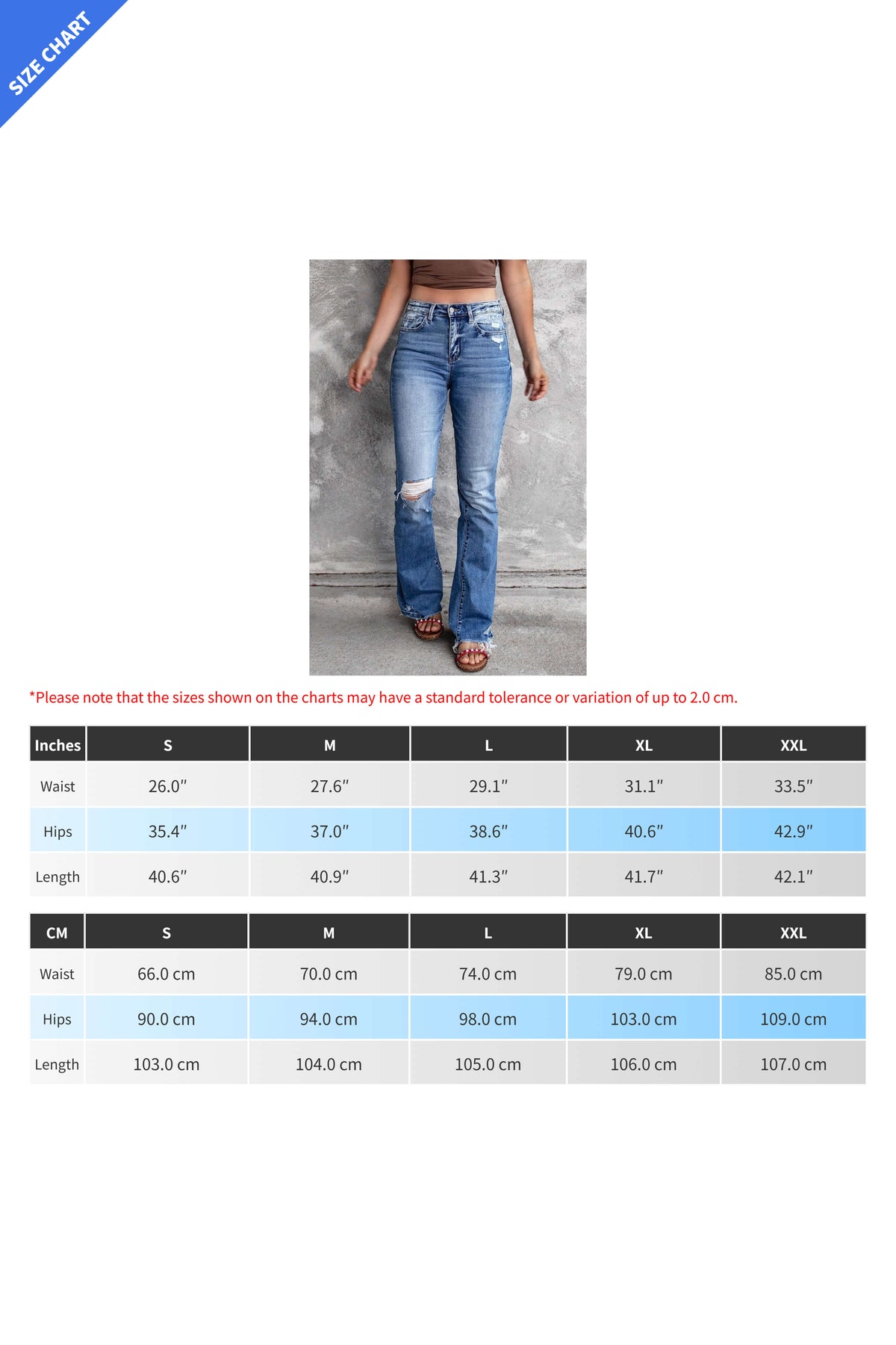 High Waist Distressed Raw Hem Flare Jeans Lavish Daily