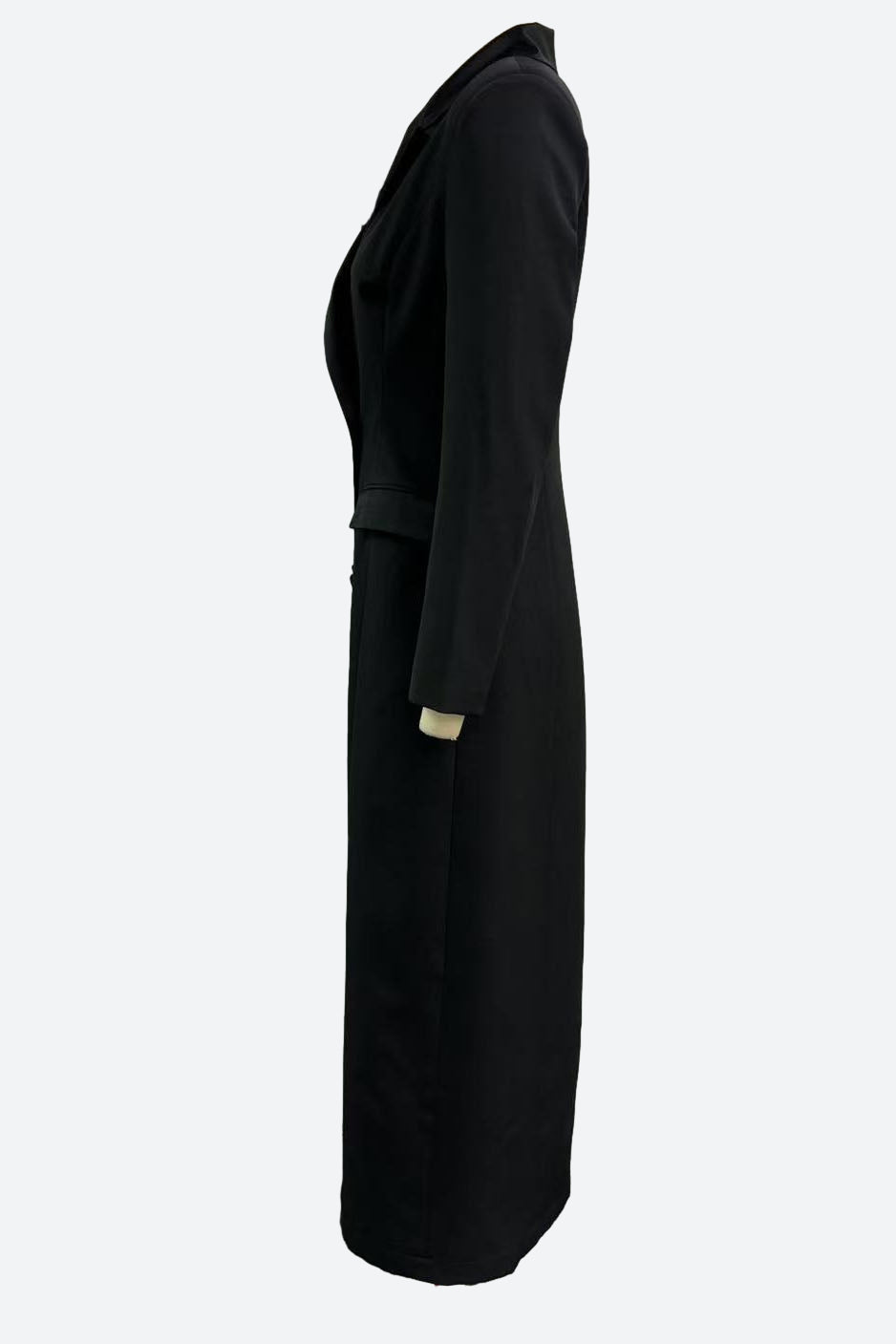 Black Double-Breasted Tuxedo Coat Lavish Daily