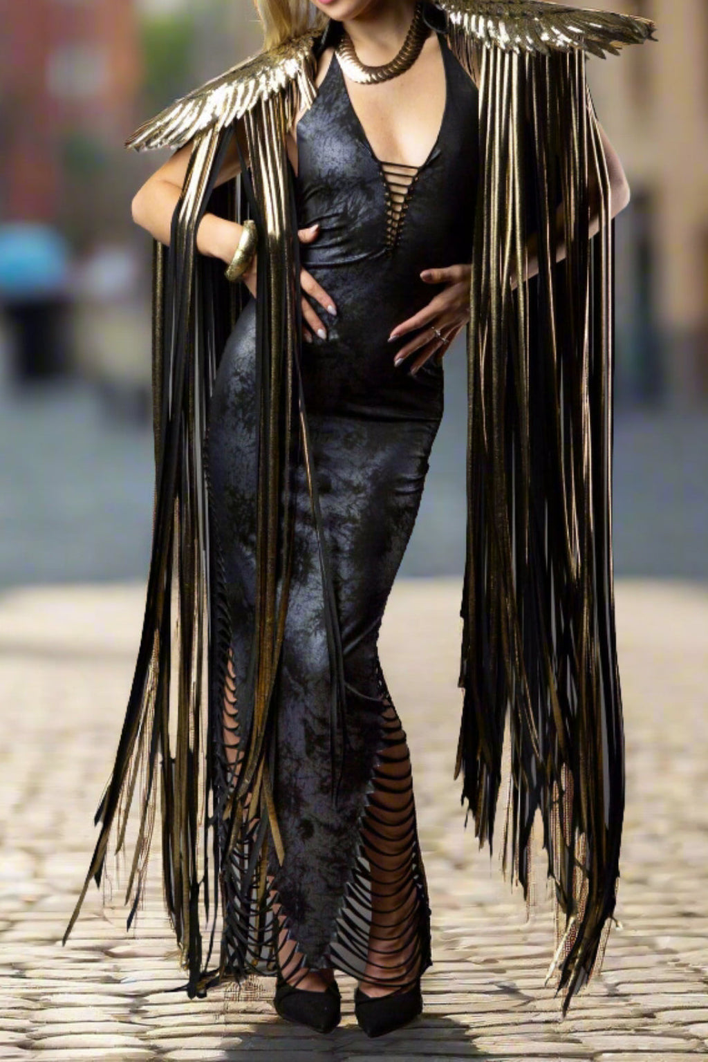 Party Shoulder Pieces Fringe Angel Wings Lavish Daily