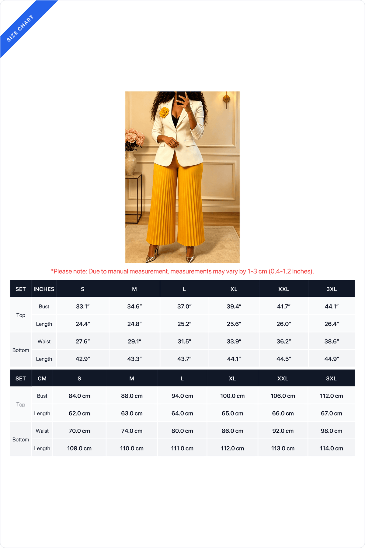 Floral Brooch Blazer Pleated Pants Set Lavish Daily