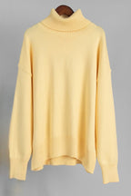 Turtleneck Long Sleeve Sweater Lavish Daily