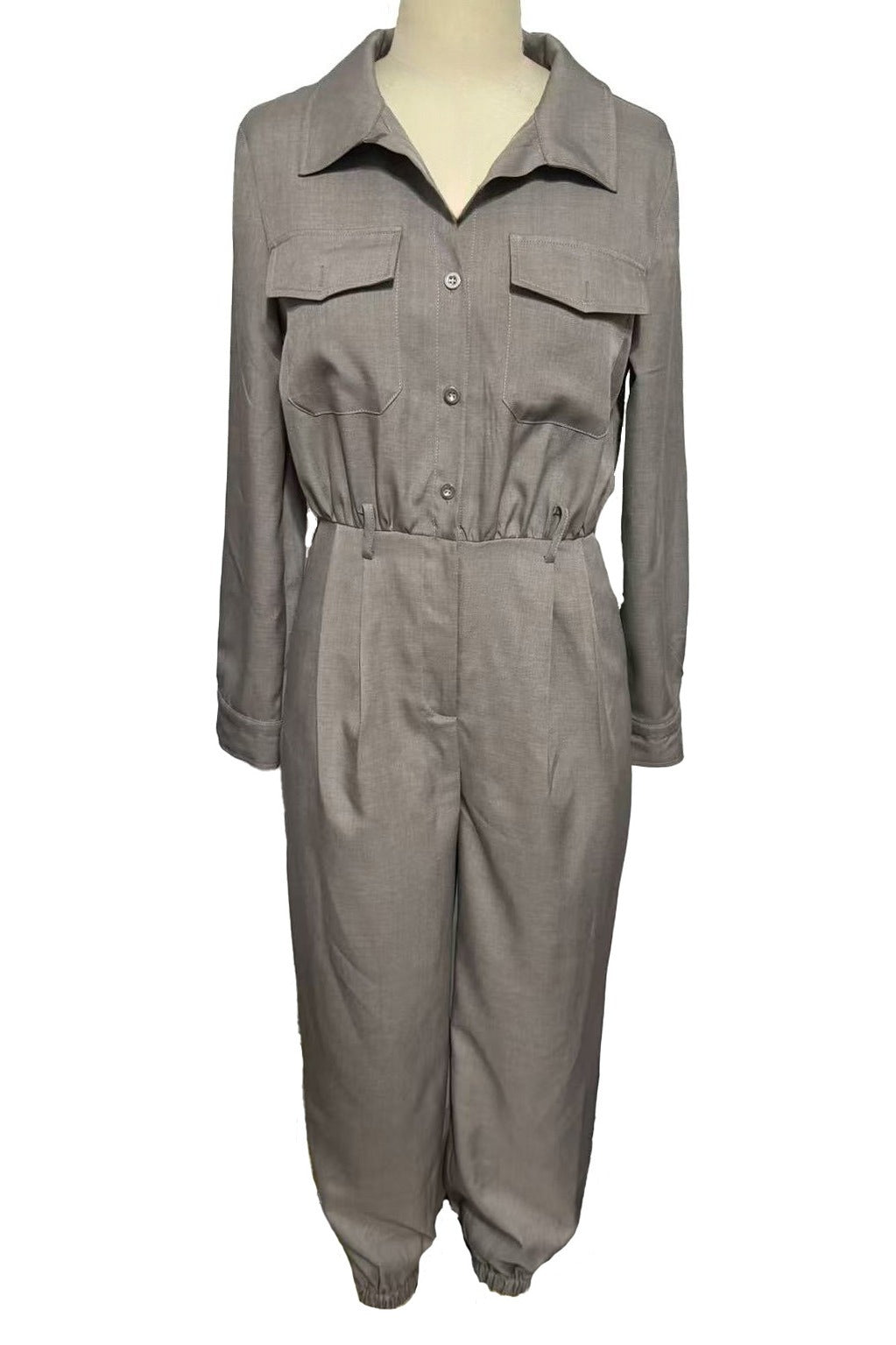 Casual Long Sleeve Jumpsuit Lavish Daily
