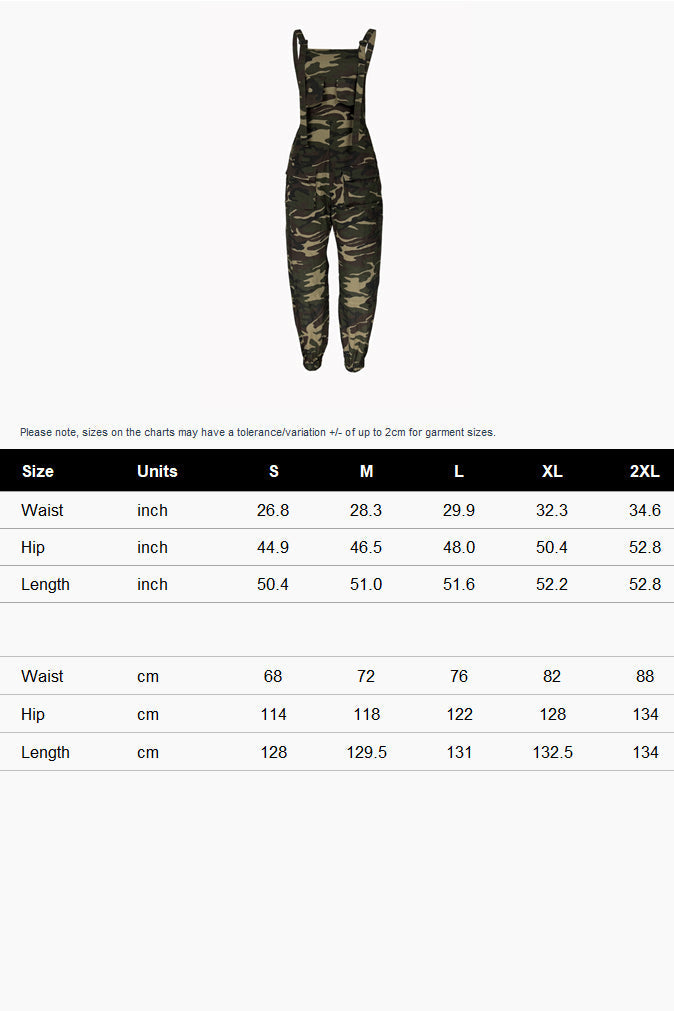 Camo Cargo Jumpsuit Lavish Daily