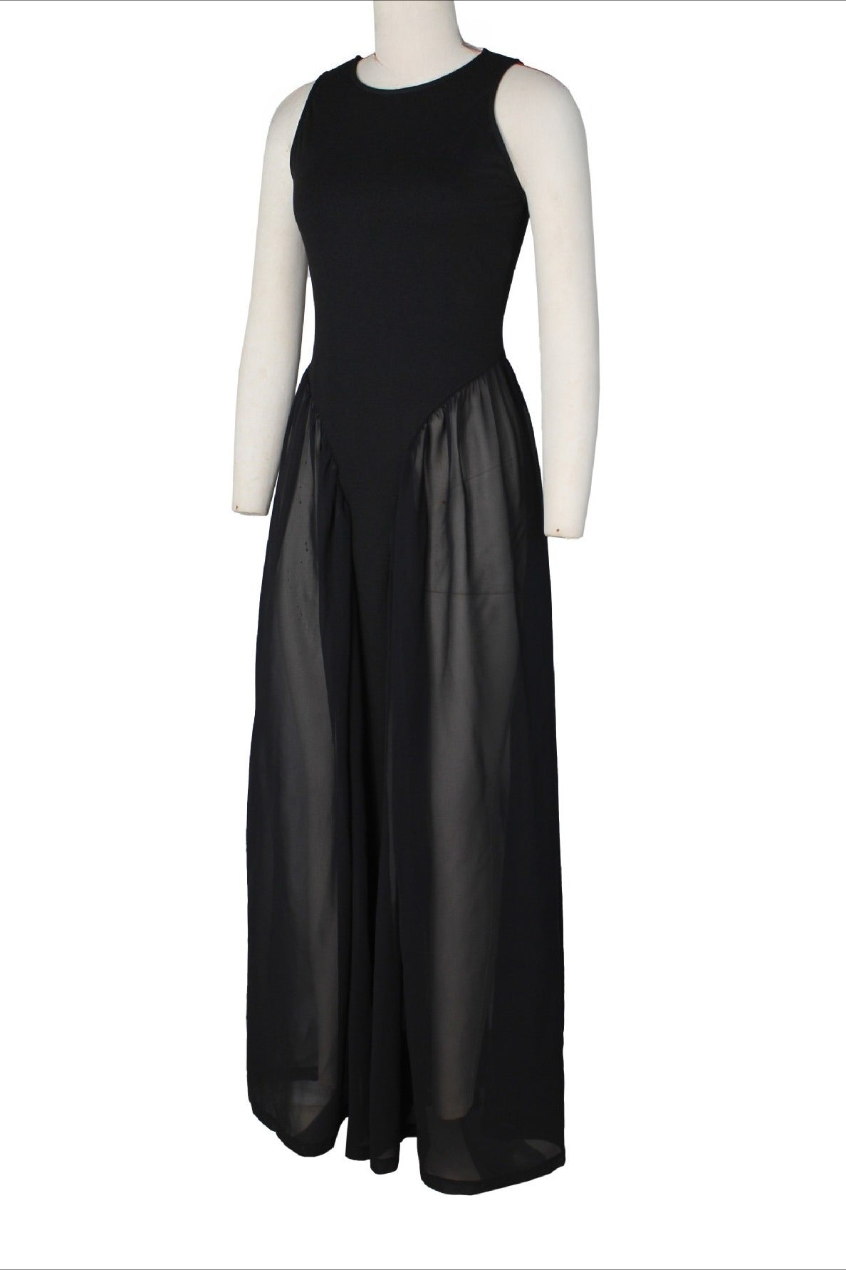 Spliced Chiffon Pleated Maxi Dress Lavish Daily