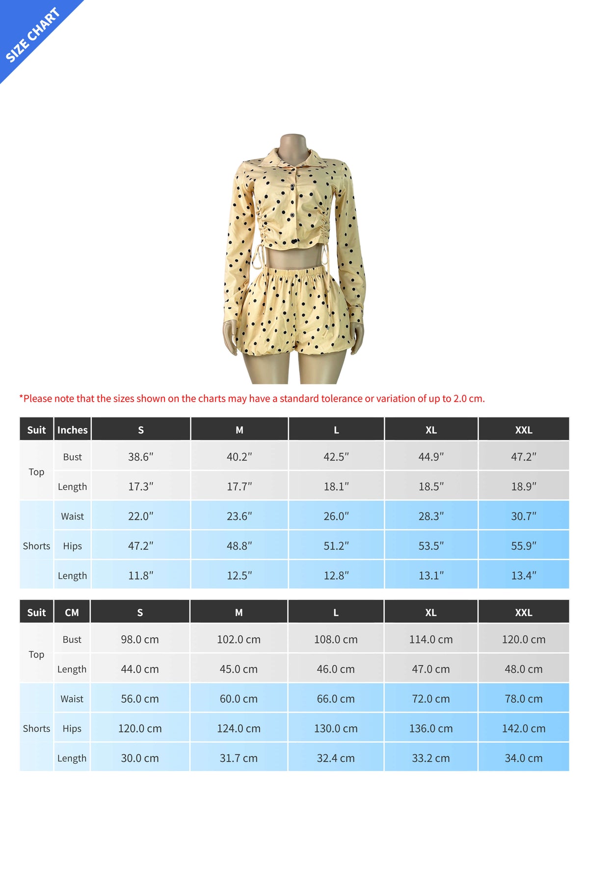 Polka Dot Ruched Top & Bubble Shorts Set Lavish Daily