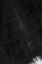 Sleeveless Round Neck Fuzzy Panel Maxi Dress Lavish Daily