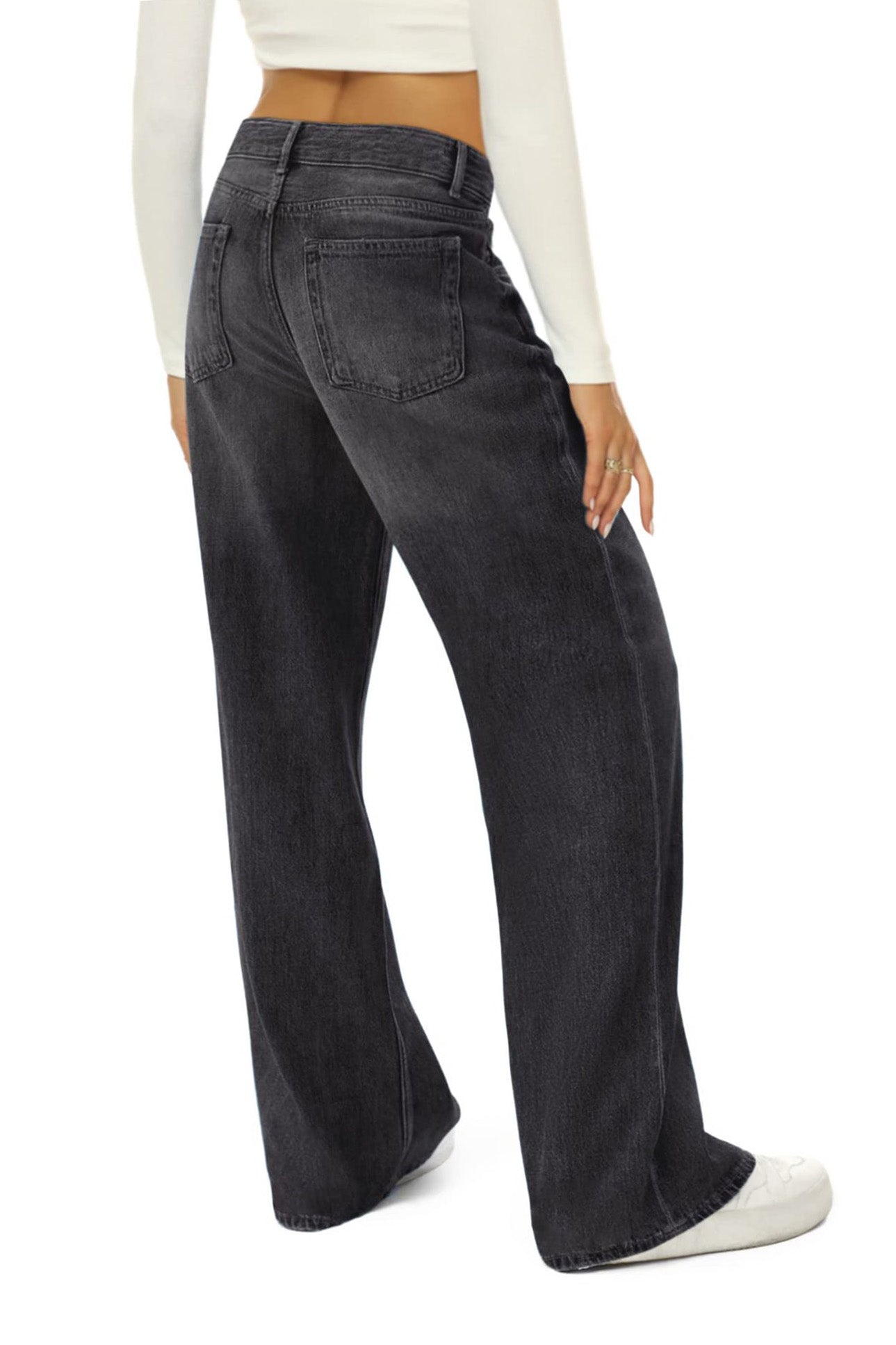 Loose Non-Stretch Wide Leg Jeans Lavish Daily
