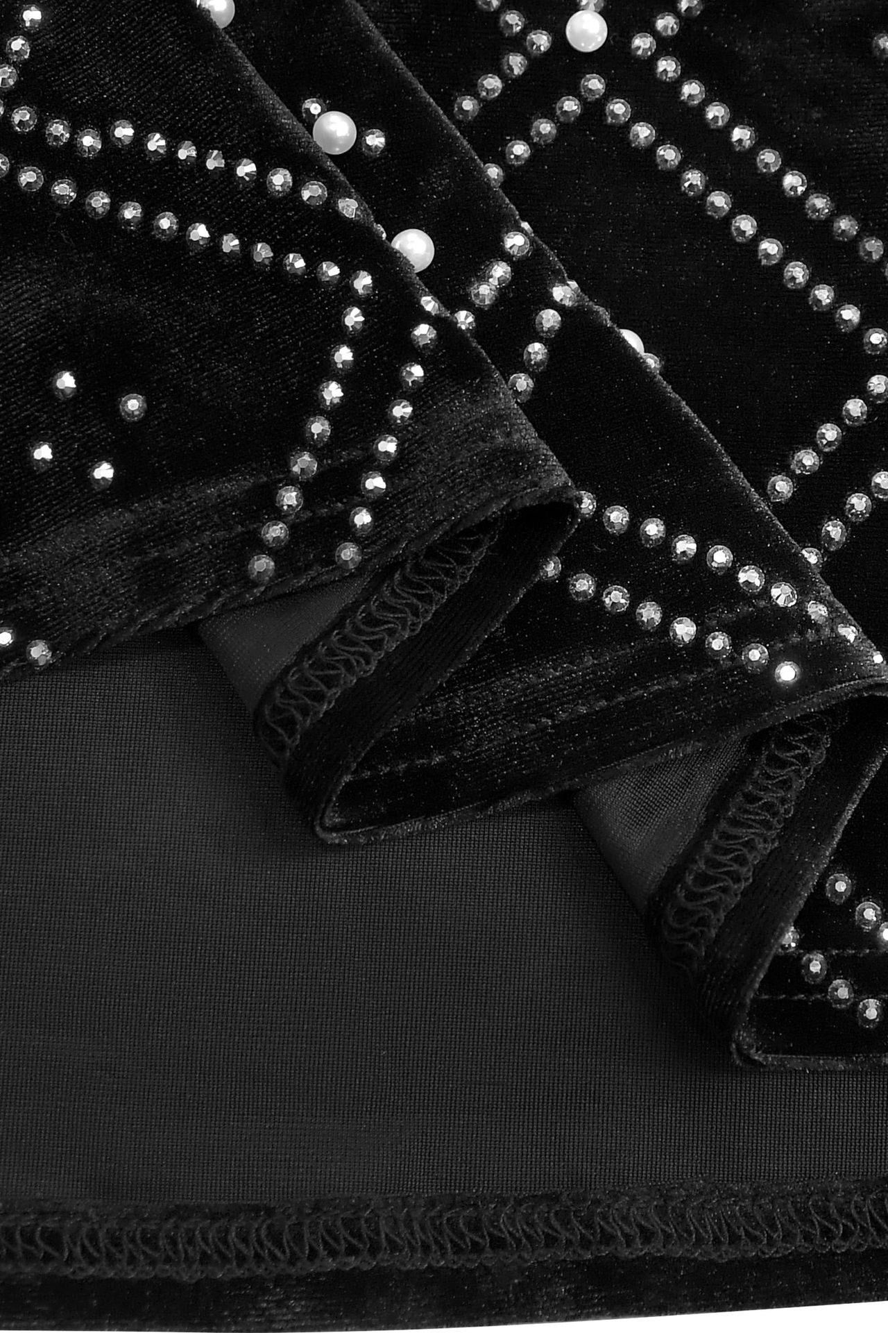Elegant Pearl Beaded Rhinestone Evening Maxi Set Lavish Daily