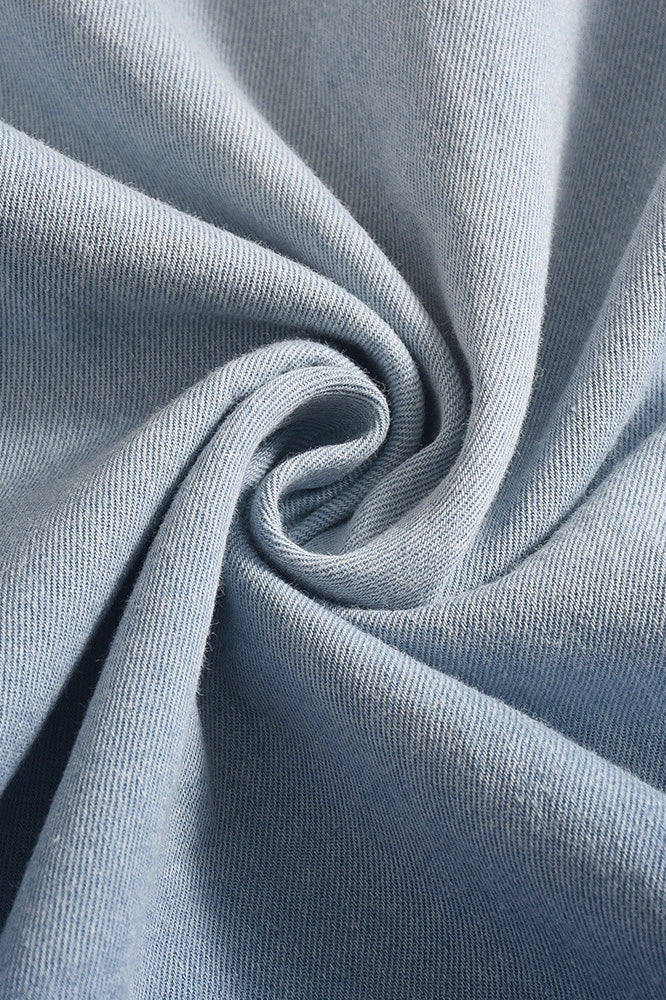 V Neck Sleeveless Denim Dress Lavish Daily