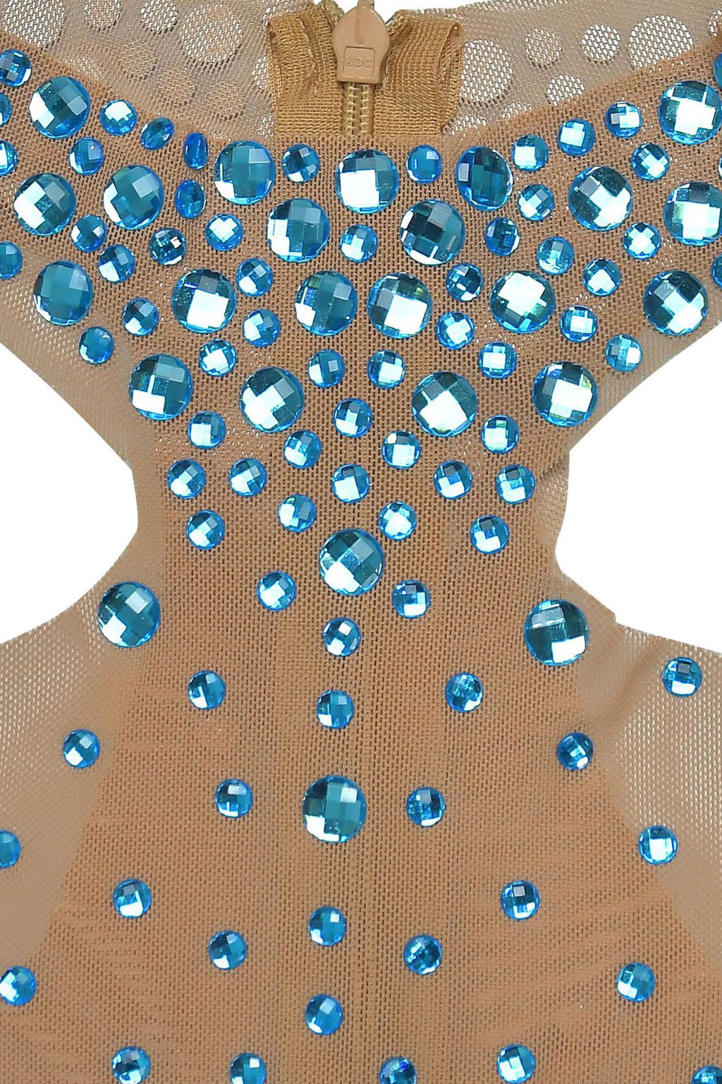 Sheer Mesh Rhinestone Slim Fit Dress LavishDaily