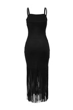 Fringed Embellished Bandage Dress LavishDaily