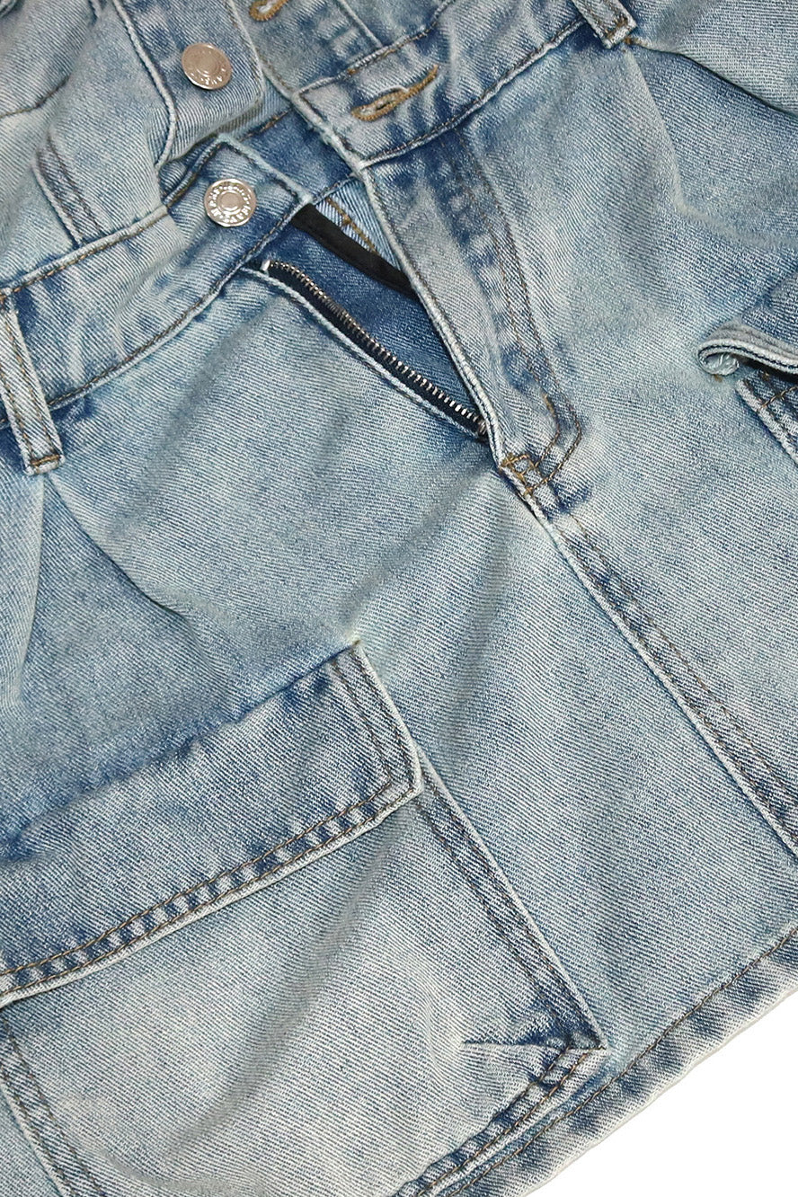 Denim Dress with Leg Warmers Lavish Daily