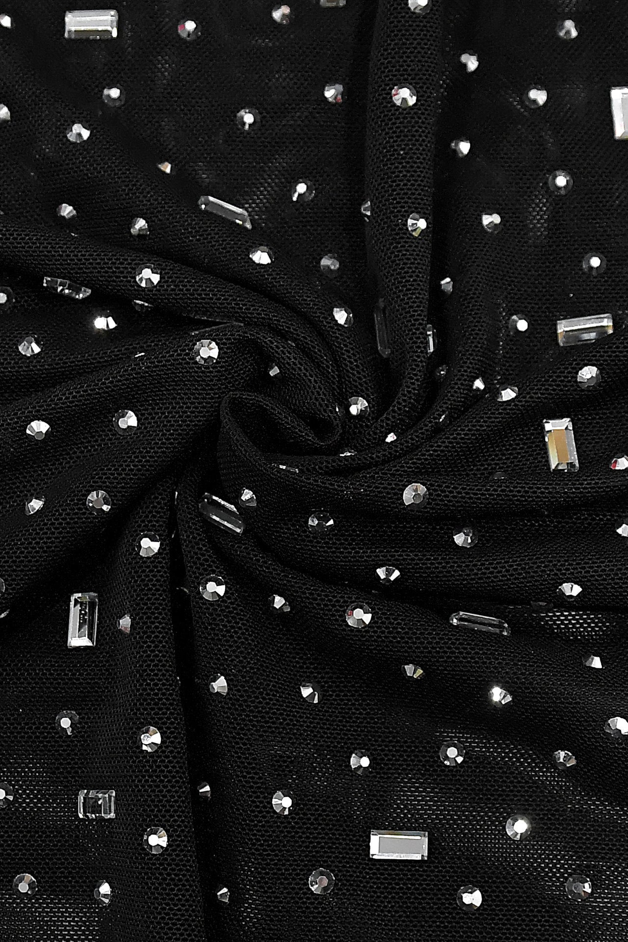 Crystal Embellished Square Neck Maxi Dress Lavish Daily