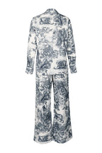 Straight Long Sleeve Shirt and Pants Set Lavish Daily