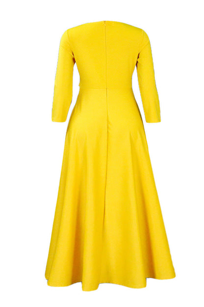 Elegant Tie-Waist A-Line Maxi Dress Lavish Daily