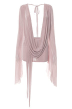 Mesh Backless Swing A-Line Dress Lavish Daily