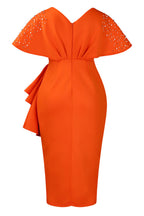 Beaded Ruffled Split Party Dress Lavish Daily