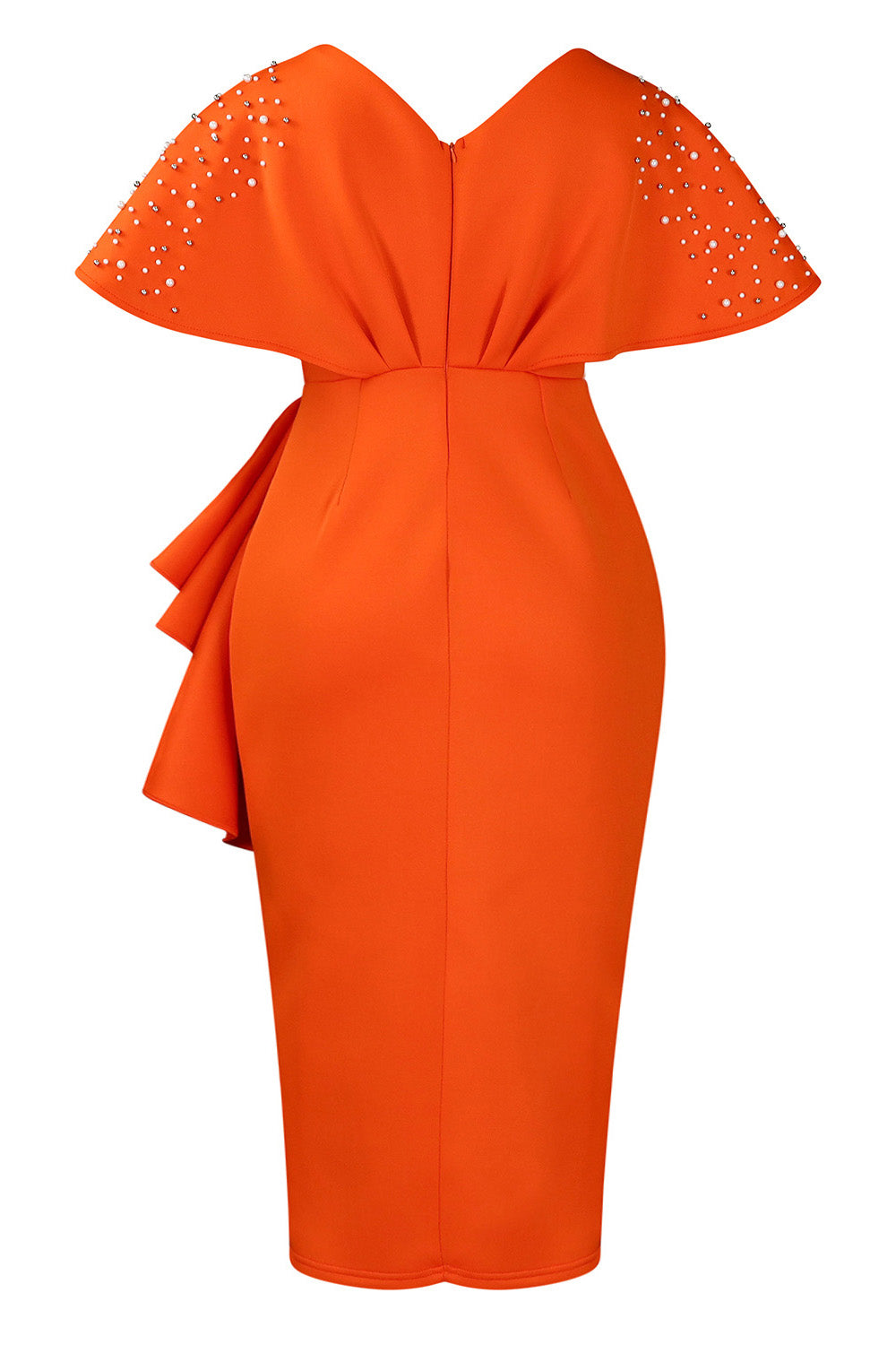 Beaded Ruffled Split Party Dress Lavish Daily