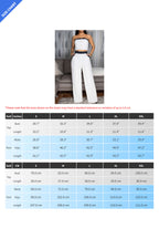 Wide-Leg Pant Suit with Wrap Detail Top Lavish Daily