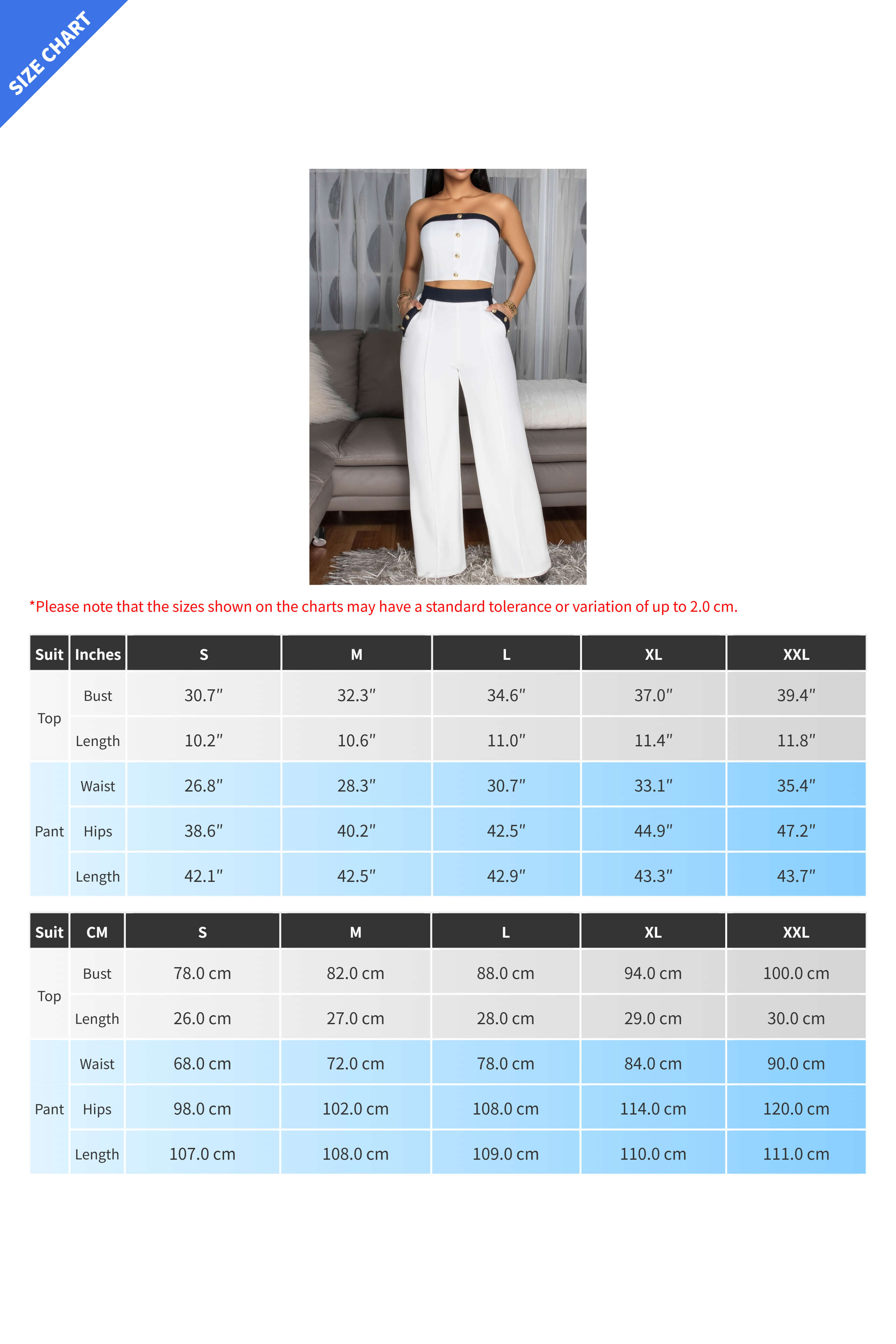 Wide-Leg Pant Suit with Wrap Detail Top Lavish Daily